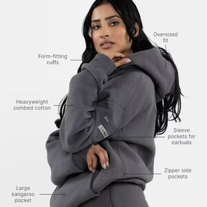 Travel Essentials Hoodie - (NWT/Never Worn) in color "Steel Grey" in Medium